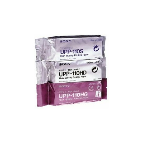 PAPIER POUR IMPRIMANTE SONY UPP110HG - ROULEAU 110mm x 18m VENDU A L UNITE