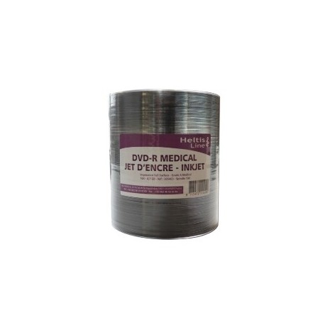 SPINDLE 100 DVD - GRADE MEDICAL A - IMPRIMABLE BLANC JET D ENCRE HELTIS LINE