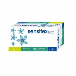 Gant d'examen latex non poudré Sensitex Free - L 8/9 - Boîte de 100