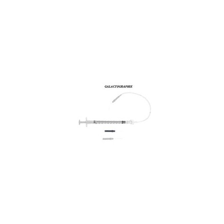 SET DE GALACTOGRAPHIE COURBE 24G (0,5mm) x 2cm   SERINGUE 1ml   6 DILATATEURS (BTE DE 10)