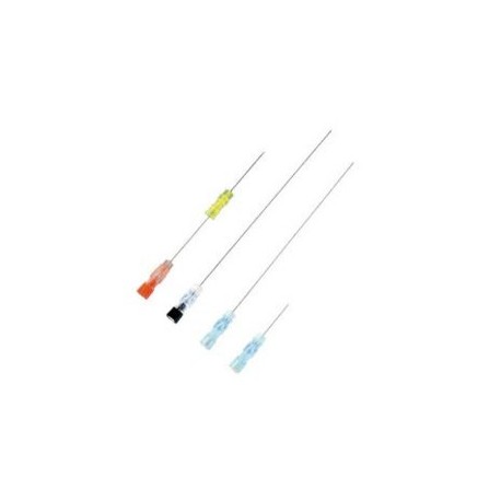 AIGUILLE SPINALE - BD YALE - 22G - 3 1/2 90mm NOIRE PONCTION LOMBAIRE BOITE DE 25