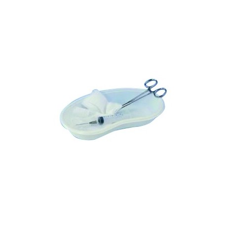 HARICOT RENIFORME A USAGE UNIQUE PLASTIQUE AUTOCLAV 120  240x140x40mm SACHET DE 120