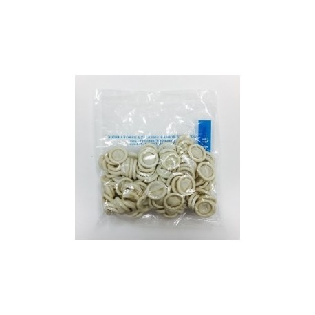 DOIGTIER ROULE LATEX - 1 DOIGT - POUDRE  - LARGE N 4 SACHET DE 100