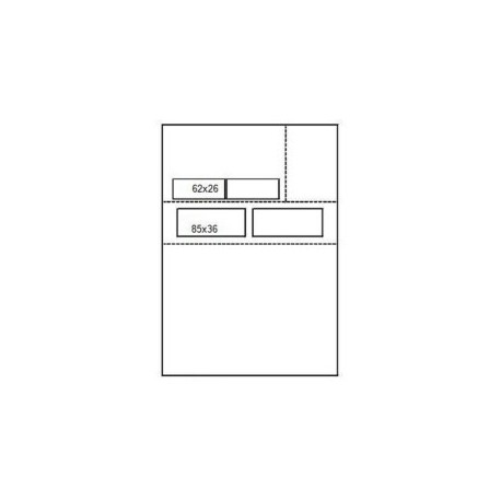 1000 Fiches Suivi de Patient Universelle SESAM A4 - LWU2 - 90 GRAMMES 2 Etiquettes 85x36
